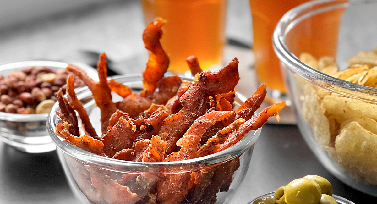 Jerky de saumon Barbecue café au «Air Fryer»