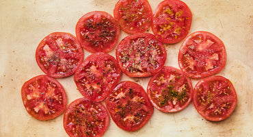 Dégustation de tomates du jardin à La pincée