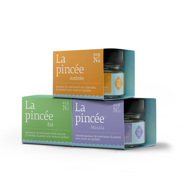Trio de mélanges d’épices sans sel La pincée®