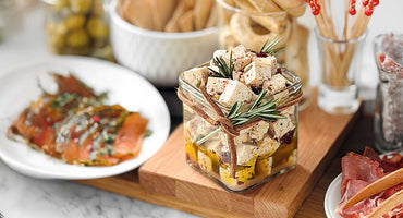 Tofu mariné citron-canneberges aux épices festives