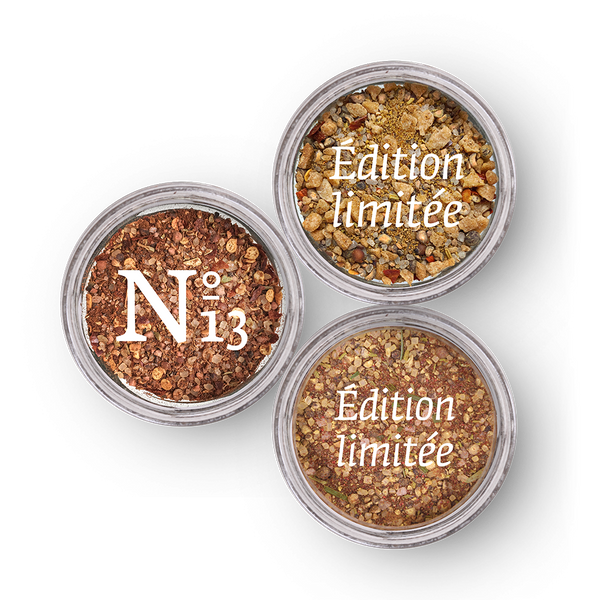 Trio d'épices (Fumée, Boisée, BBQ Érable)